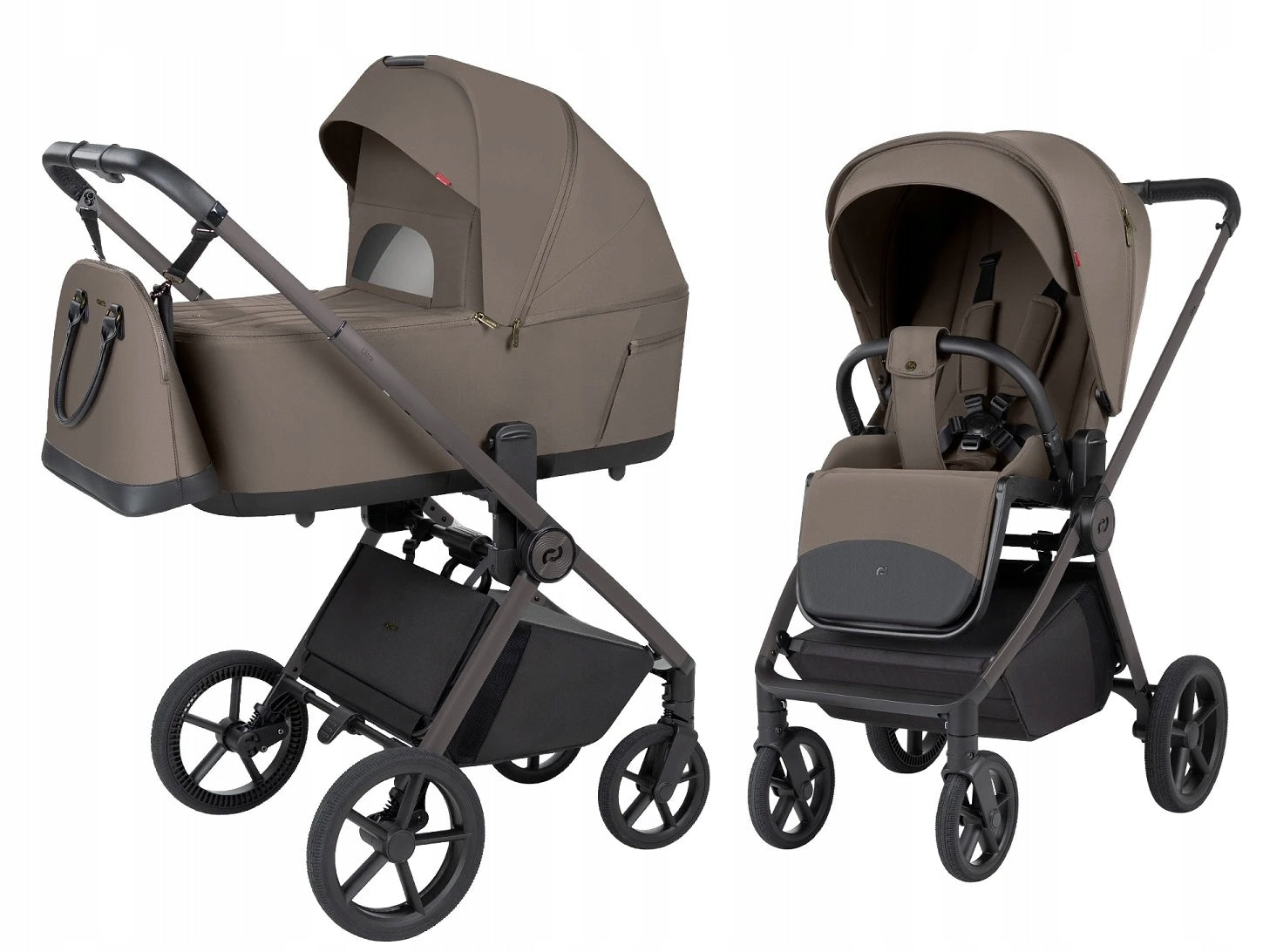 Trolley 2in1 front rear CARRELLO Ultra F Sugar Brown folding gondola
