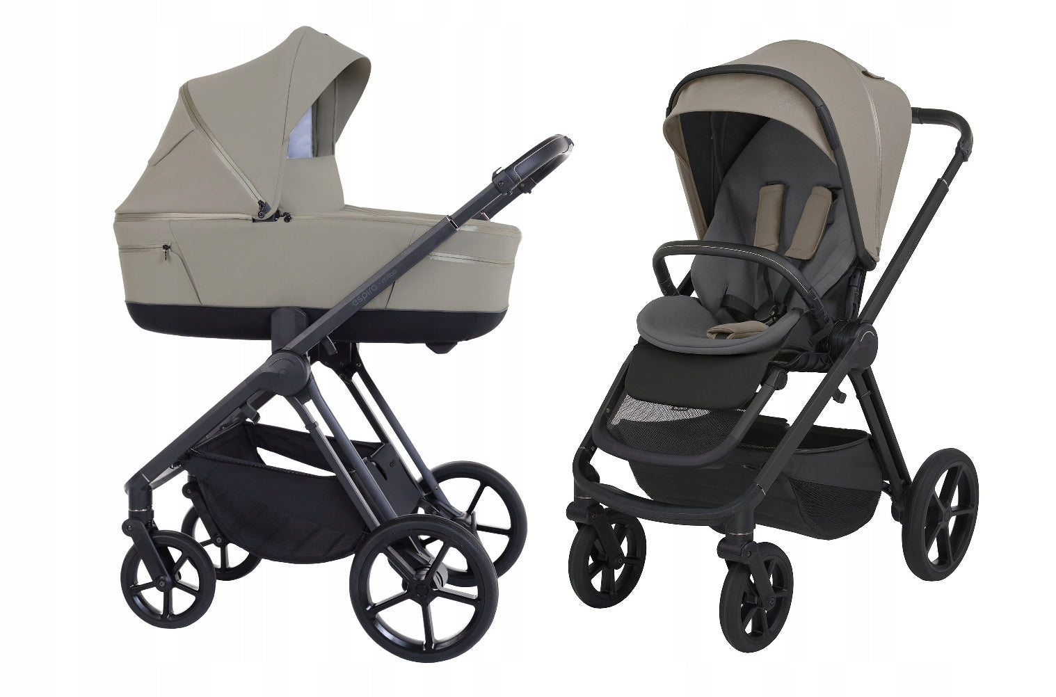 Trolley 2in1 front rear ESPIRO Miloo 217 Cashmire grey + G