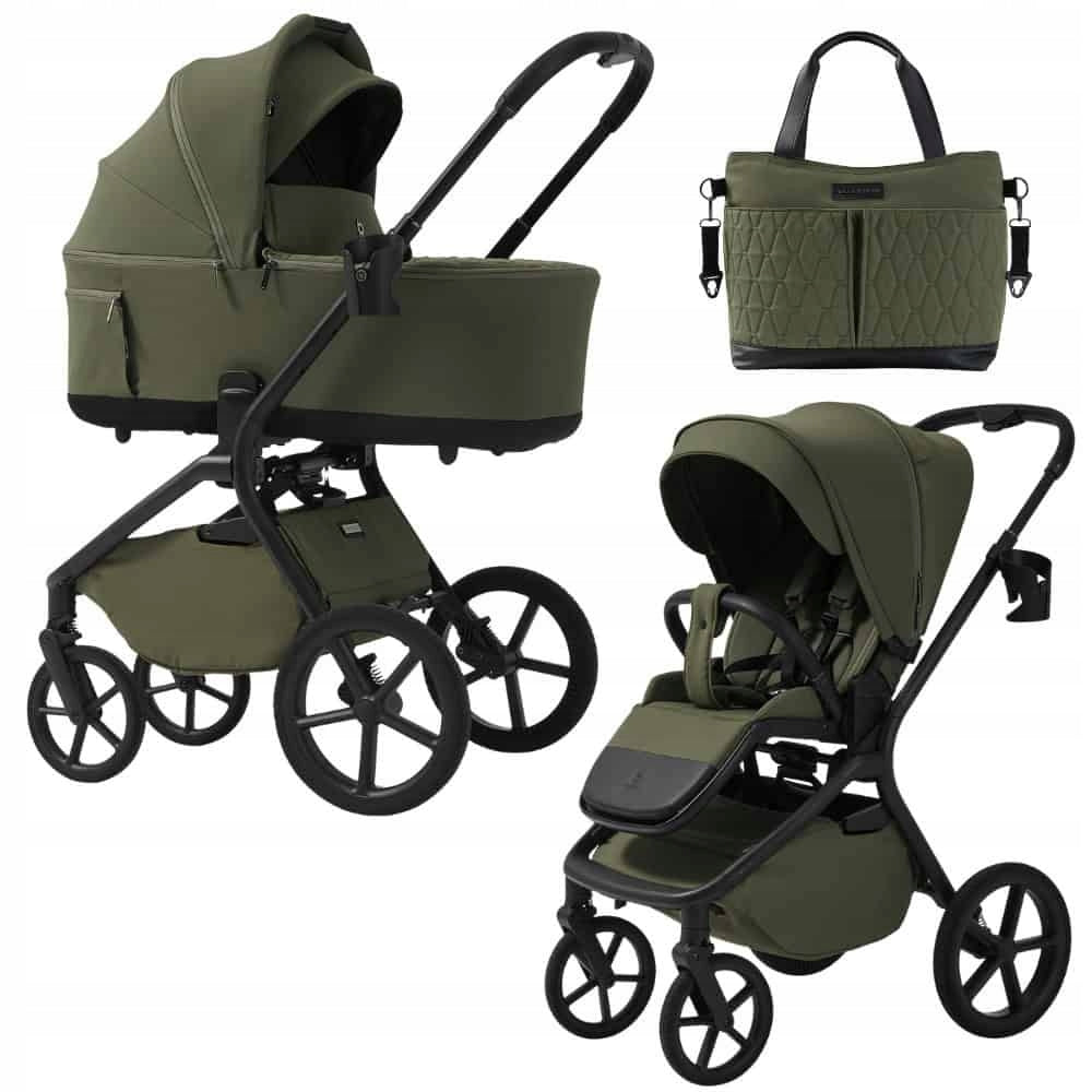 Trolley 2in1 front rear Future Design INSPIRO Silk Olive folding gondola