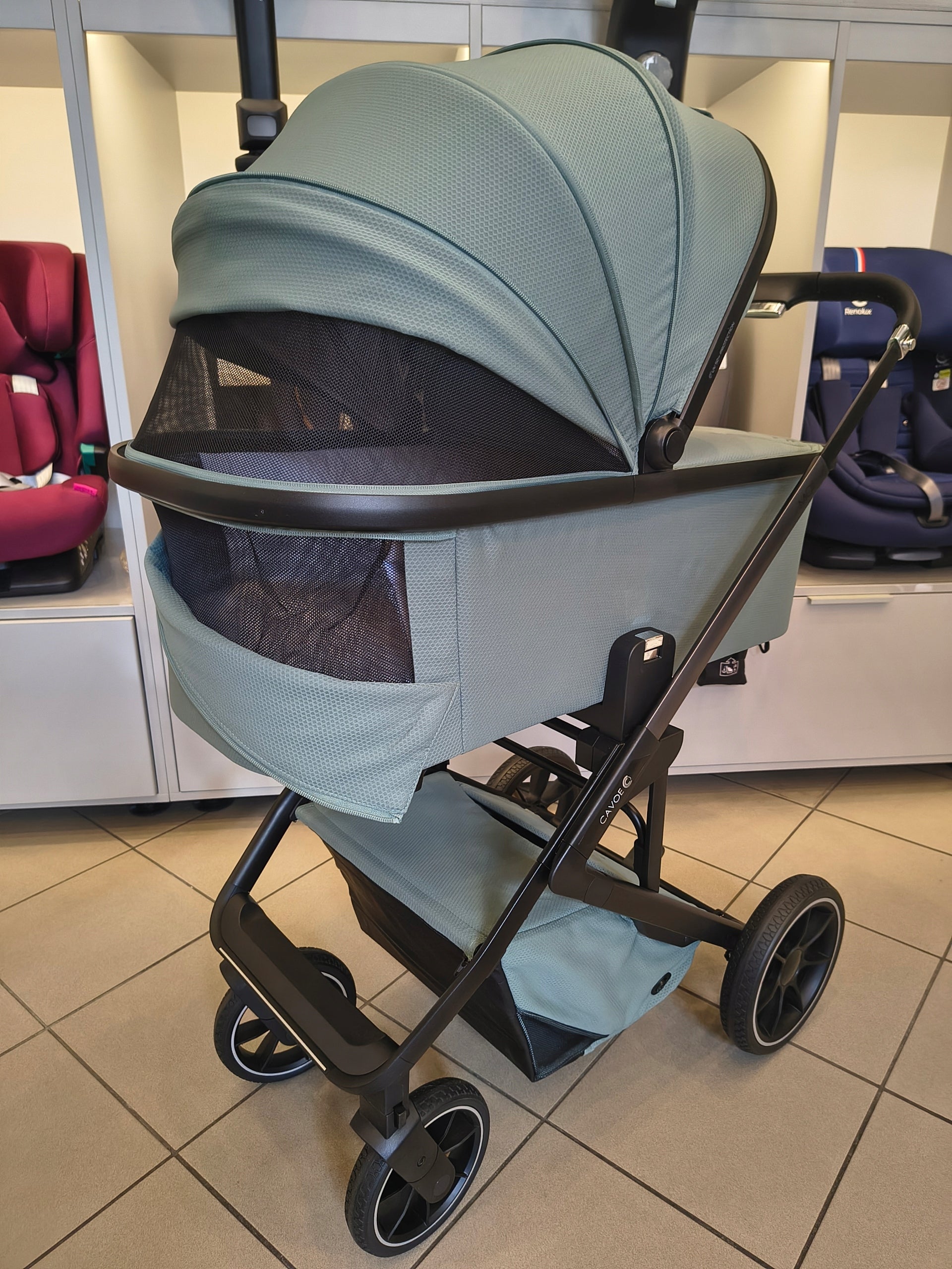 Trolley 2in1front rear CAVOE Moi Boho Green + G Manufacturer code Wózek spacerowy Cavoe Moi+ do 22 kg wagi