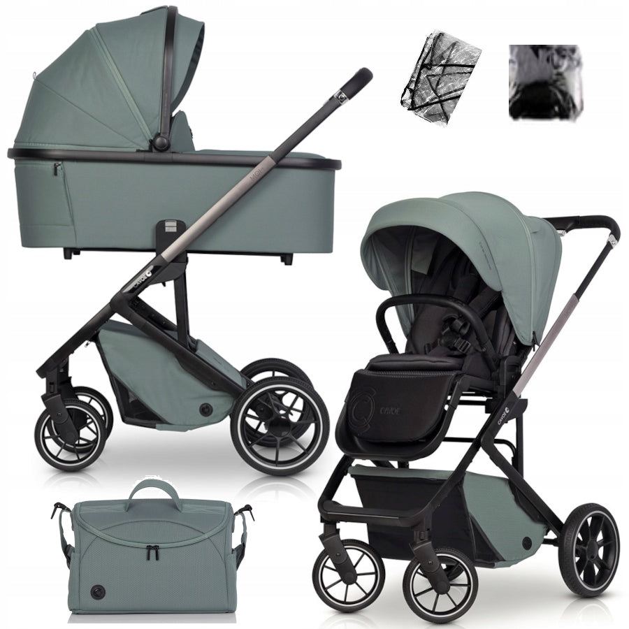 Trolley 2in1front rear CAVOE Moi Boho Green + G