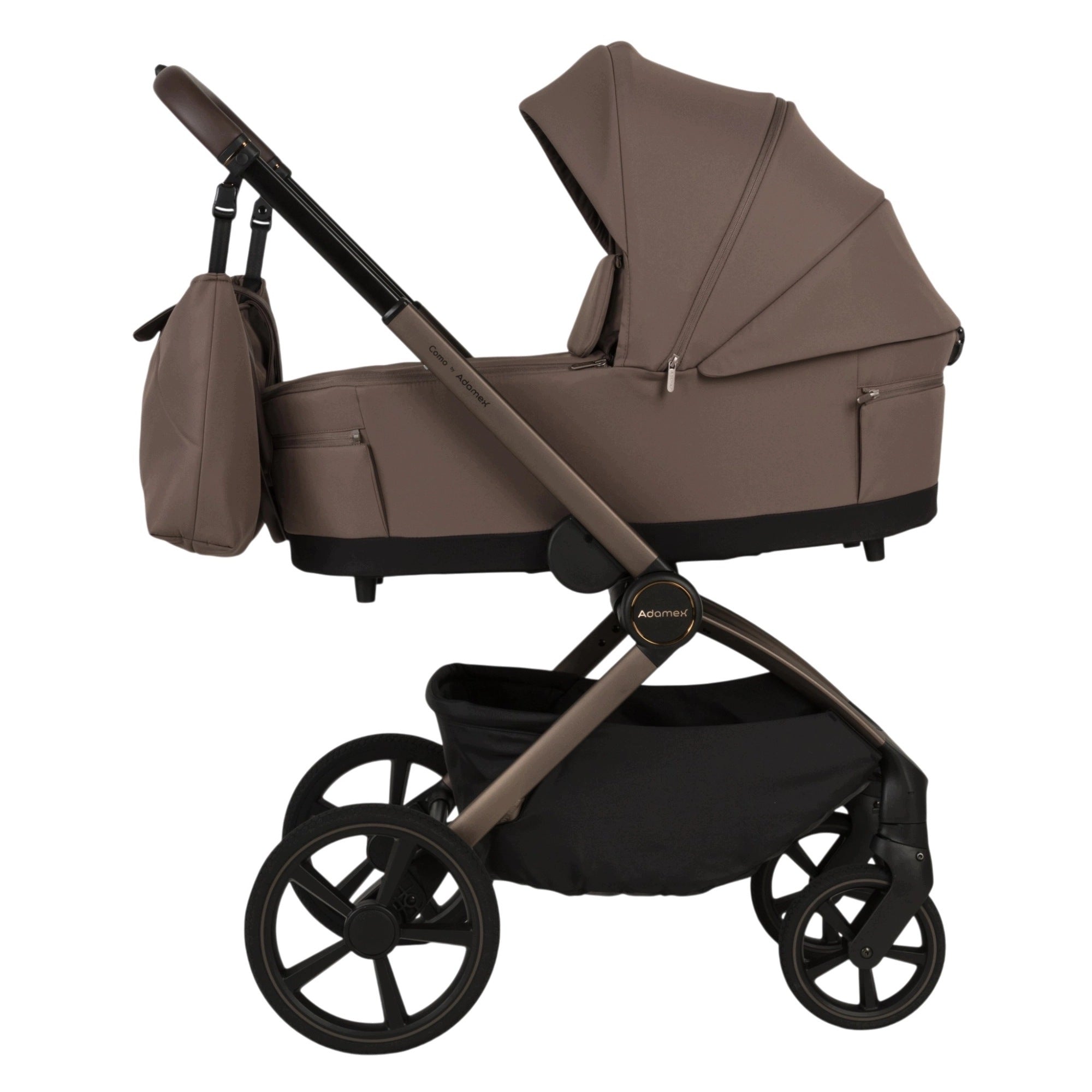Trolley 4in1 ADAMEX COMO CHOCOLATE FANGO + SEAT PETIT+ ISOFIX BASE Packaging status original