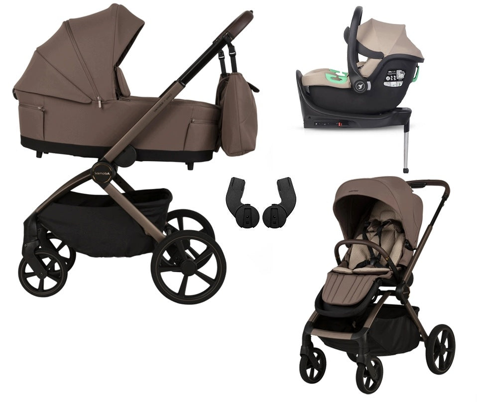 Trolley 4in1 ADAMEX COMO CHOCOLATE FANGO + SEAT PETIT+ ISOFIX BASE