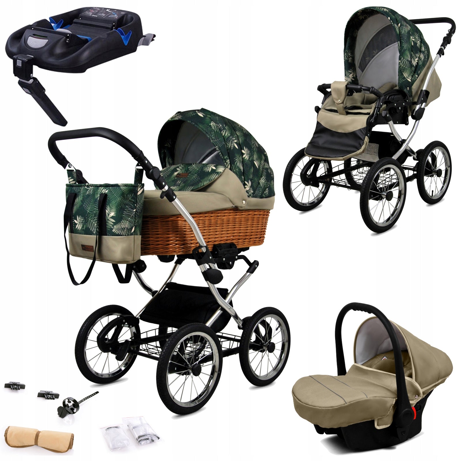Trolley 4in1 BabyLux CLASSIC EXCLUSIVE stroller gondola seat base ISOFIX