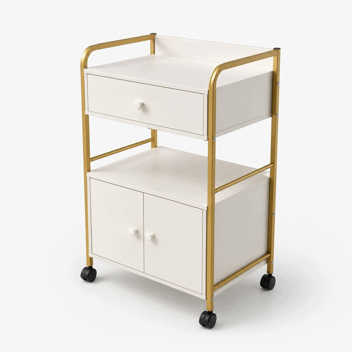 Trolley Cosmetic Helper on Wheels Cabinet Drawer Gold Manufacturer code 5908124470493