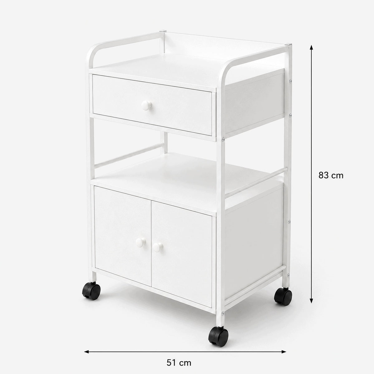 Trolley Cosmetic Helper on Wheels Cabinet Drawer White Manufacturer code 5908124470509