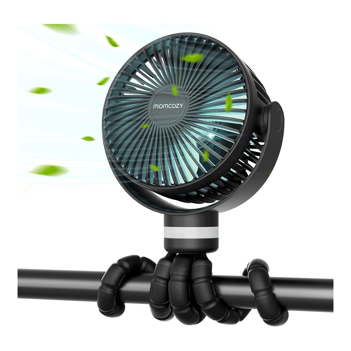 Trolley Fan Cordless Fan 8000mAh USB 360° LED Clamp