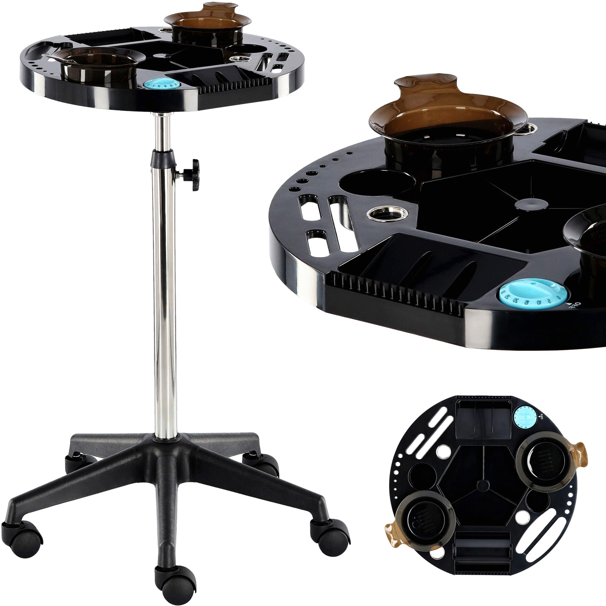 Trolley Hairdresser Helper for Cosmetic Dyeing for Salon SPA Tripod