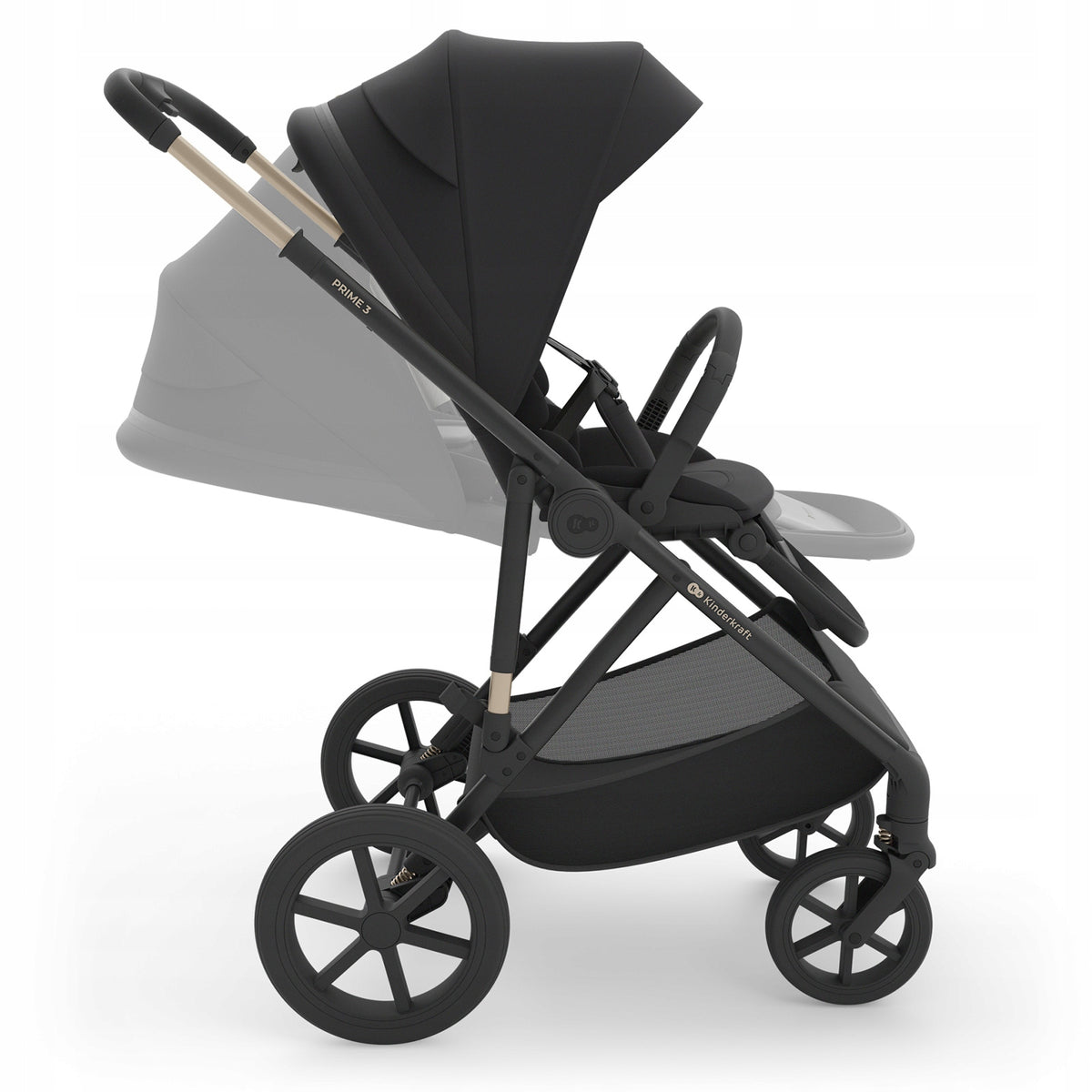 Trolley Multifunctional 3in1 Kinderkraft PRIME 3 Stroller Gondola Seat Manufacturer code KSPRIM03BLK3000