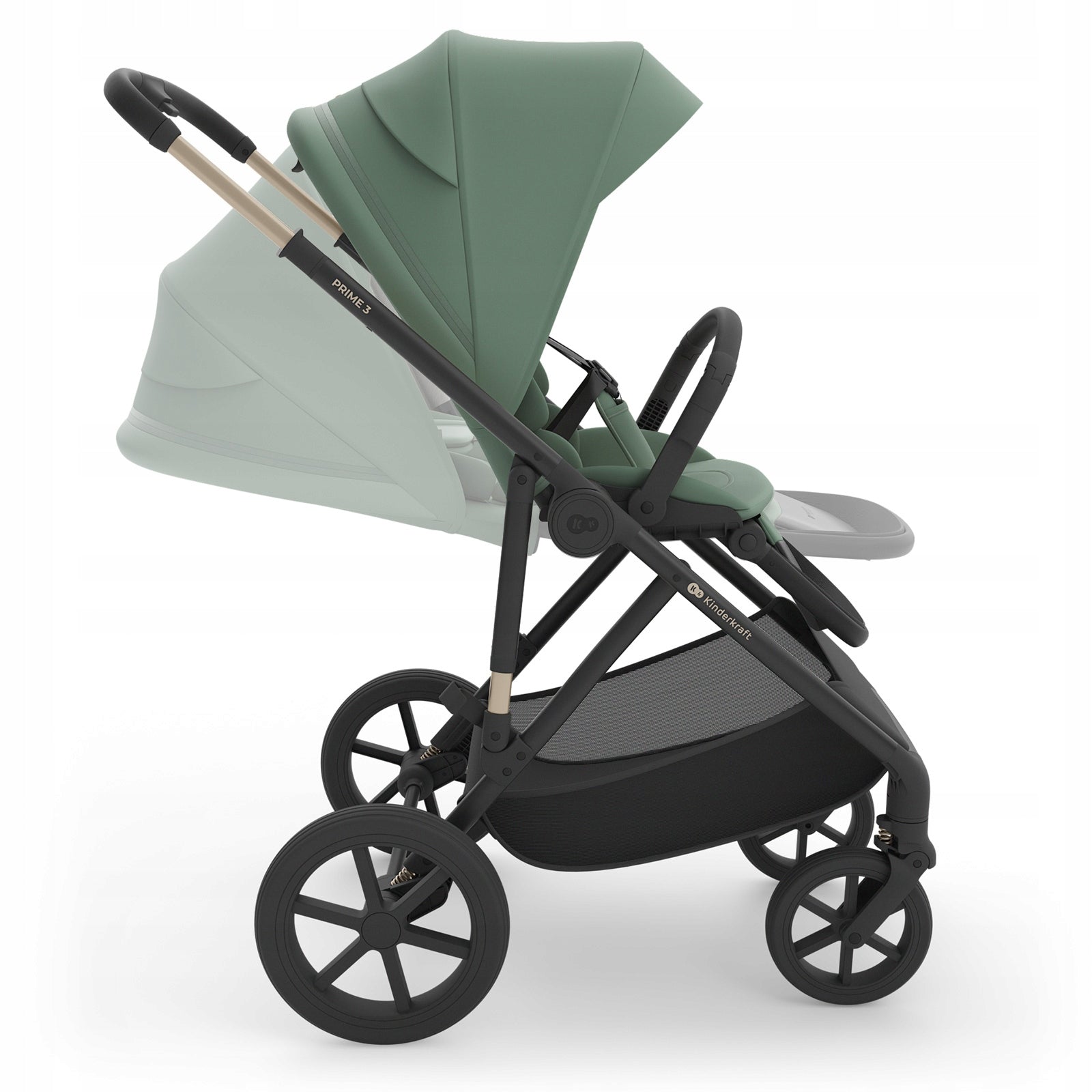 Trolley Multifunctional 3in1 Kinderkraft PRIME 3 Stroller Gondola Seat Manufacturer code KSPRIM03GRE3000