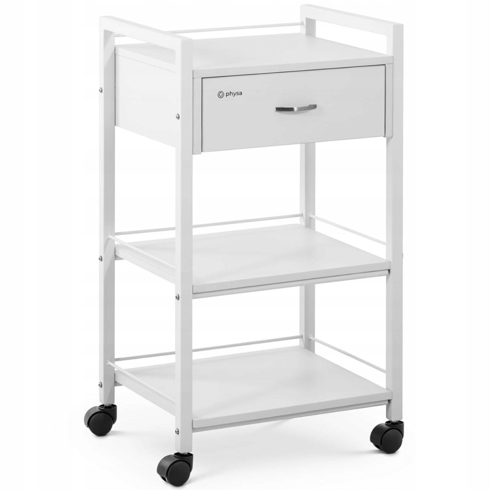 Trolley hairdresser cosmetic helper 1 drawer 3 shelves 47.5 x 40 x 85.5 c Brand Physa