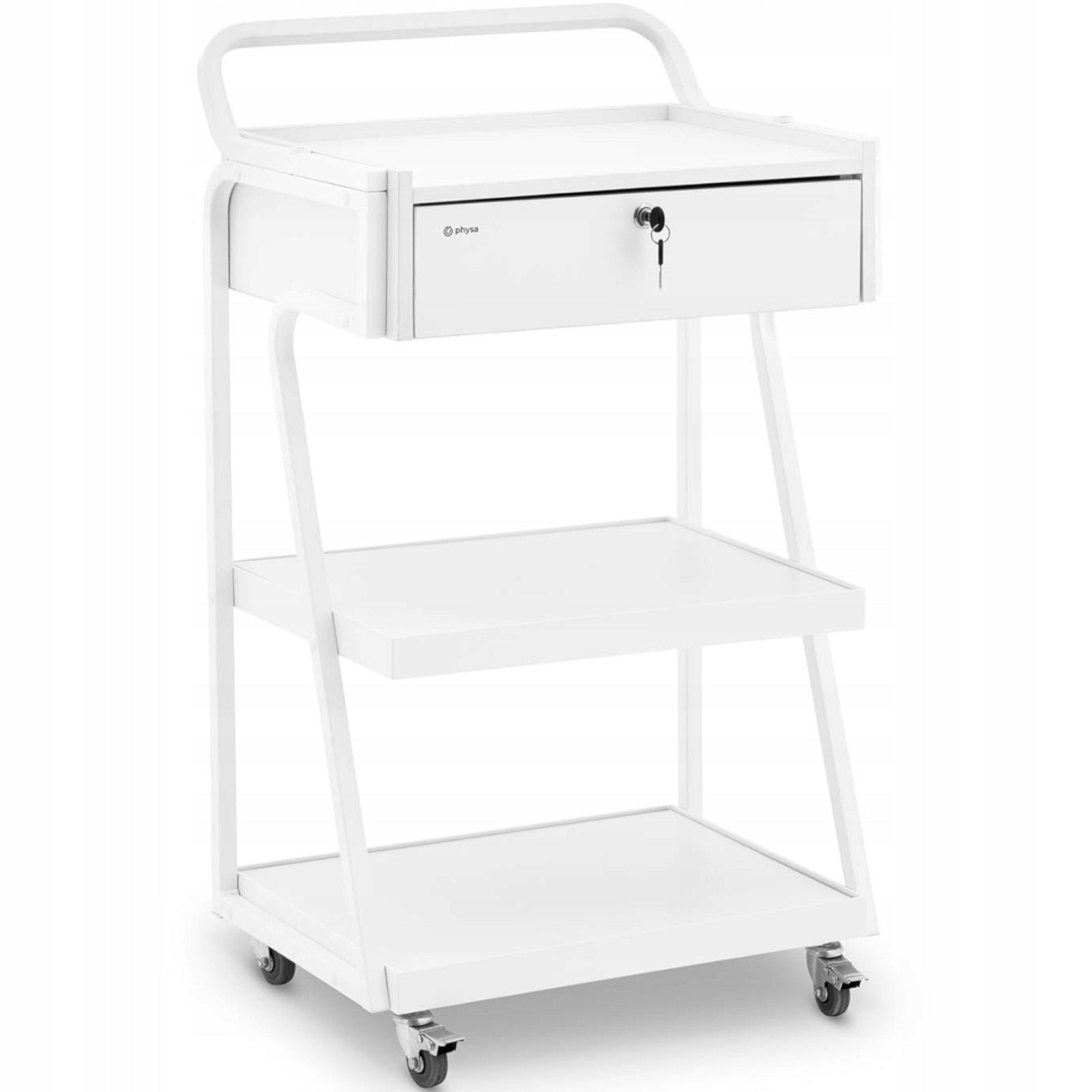 Trolley hairdresser cosmetic helper 1 drawer 3 shelves 55 x 39 x 90 cm - Brand Physa