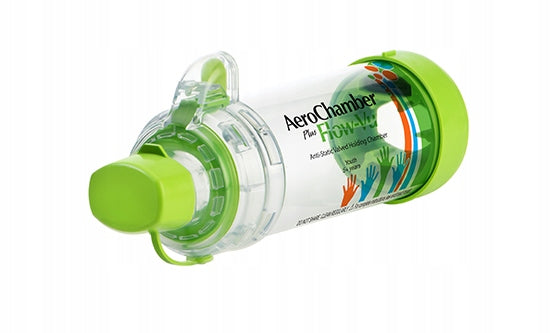 Tube chamber AeroChamber Plus Flow children from 5 years - GREEN
