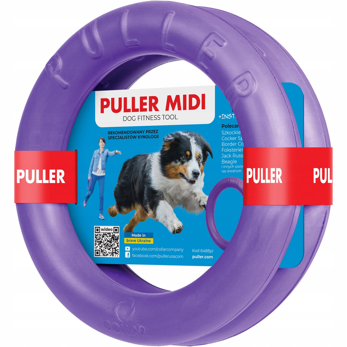 Tug Toy Midi for medium dogs 20 Puller , 2 pcs + FREEBIE QR ID Manufacturer code 6488-0001pl
