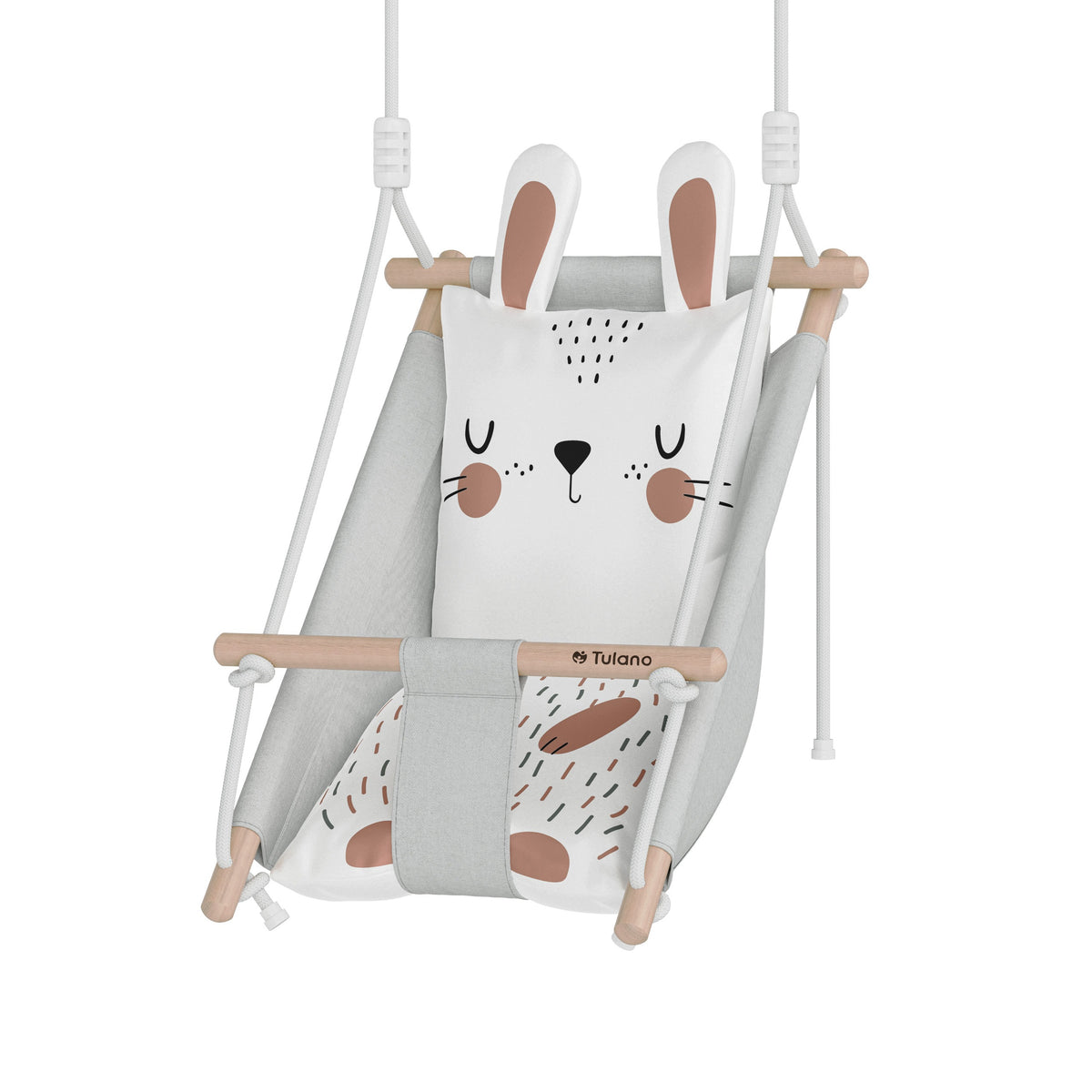 Tulano SWING FOR CHILDREN 3in1 wooden CRADLE Hop 45 Rabbit