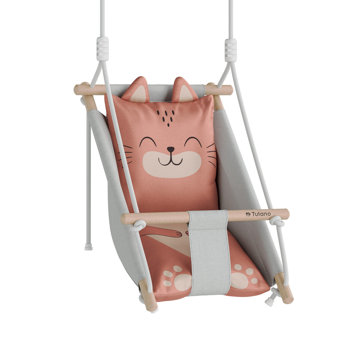 Tulano SWING FOR CHILDREN 3in1 wooden LOUNGER CRADLE Hop 45 Cat