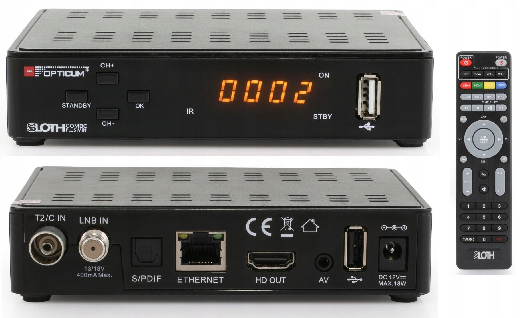 Tuner Decoder Combo SAT DVB-T2 DVB-C Digital Cable Terrestrial TV