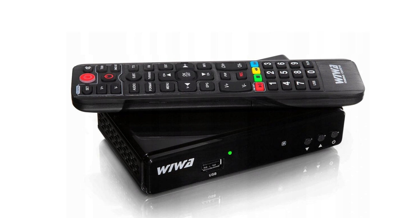 Tuner Receiver DVB-T/T2 decoder WIWA H.265 LITE terrestrial TV second generation Brand Wiwa