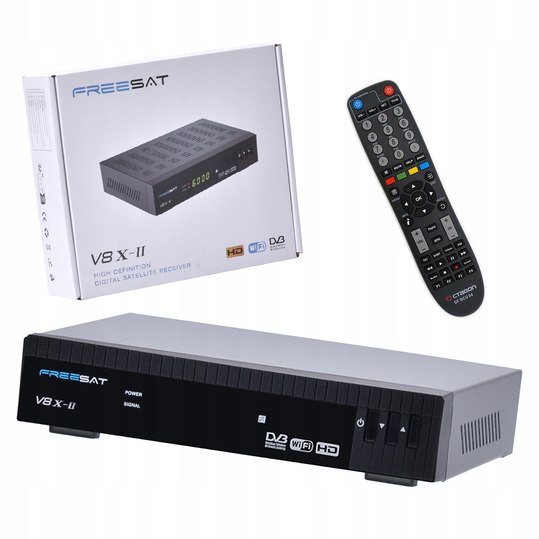 Tuner Satellite Decoder DVB-S2X H.265 Smart TV Internet TV WiFi