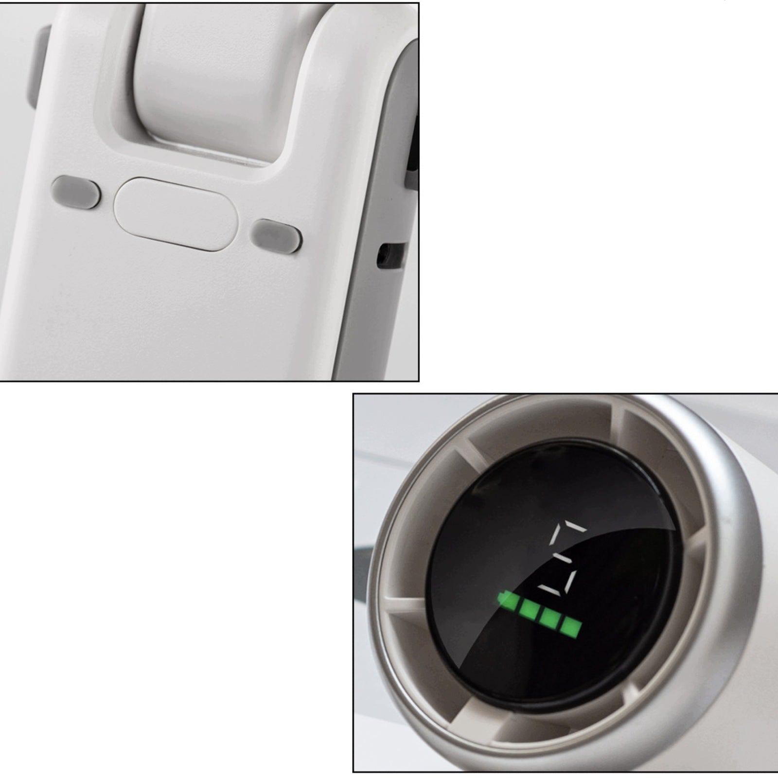 Turbo Fan Handheld 13550RPM 5 Speeds USB-C Rechargeable 12H Foldable White Dominant color white
