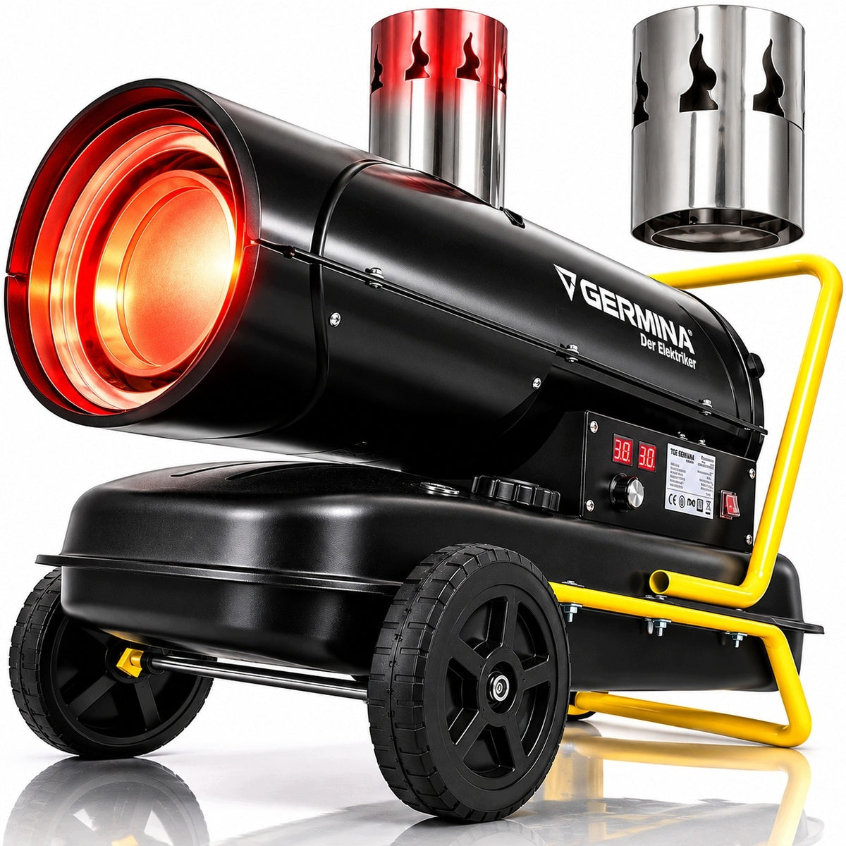 Turbo Oil Heater with Chimney for Exhaust Thermostat 20kW