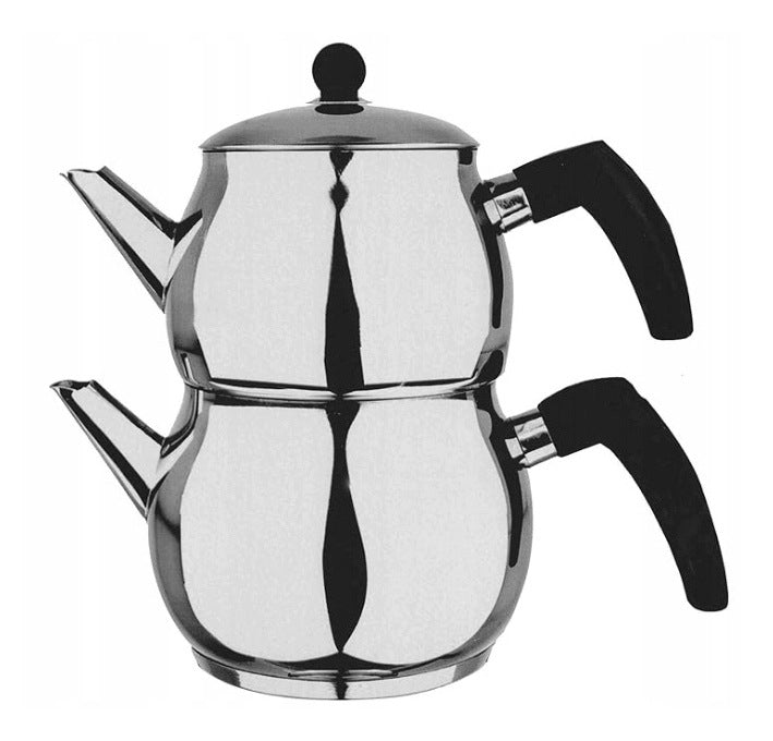 Turkish Kettle Pirlanta Mini Boy Caydanlik Double 0,8L and 1,2L for Tea