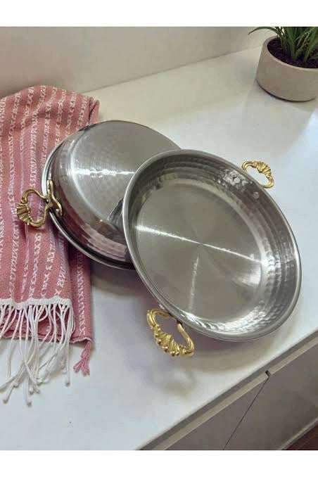 Turkish steel frying pan set. Sahan 18 and 20 cm Kochmaster Brand no brand