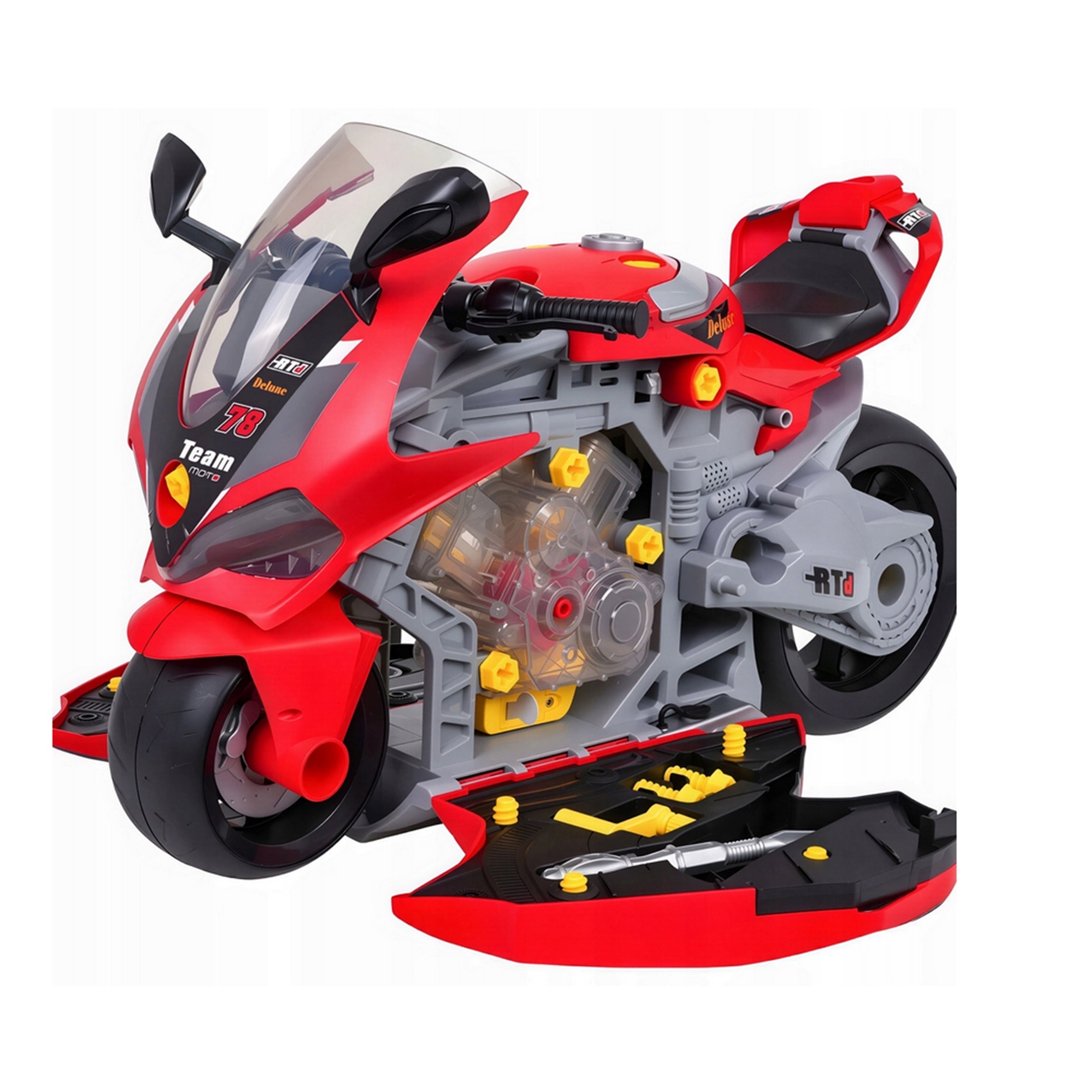 Turning motor for children SMALL MECHANIC motor workshop tool set Brand NORIMPEX