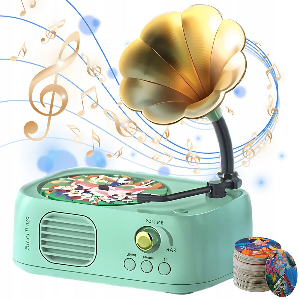 Turntable Interactive Toy Music Player With Cards For Kids