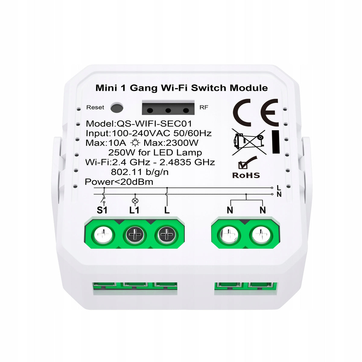 Tuya/Smart Life Single Channel V3 WIFI Light Driver Relay EAN (GTIN) 5906952652661
