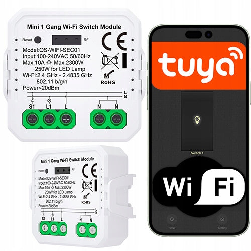 Tuya/Smart Life Single Channel V3 WIFI Light Driver Relay
