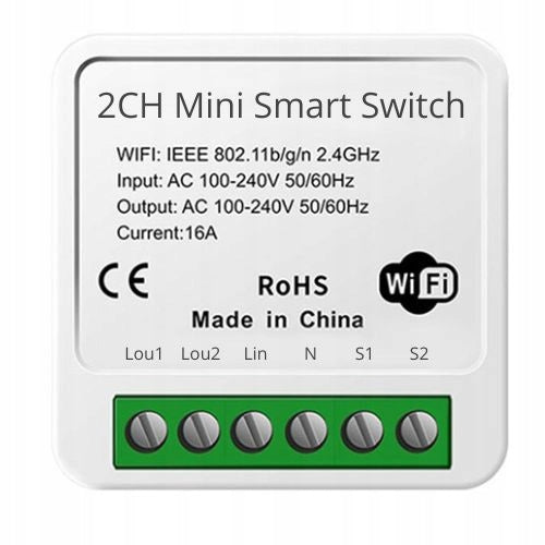 Tuya Smart Life WiFi Driver 2-Channel 1600W Receipt Module Packaging status original