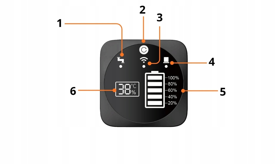 Tuya WiFi Liquid Level Sensor 0-5m LCD RF433 Water Tank Filling Manufacturer code SB1690