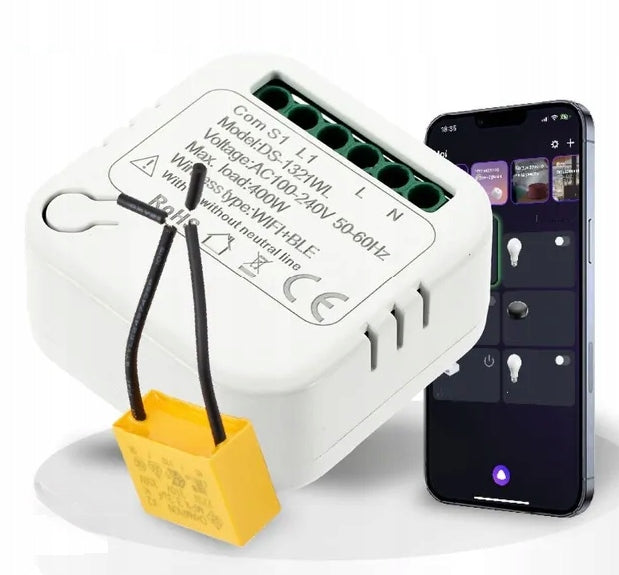 Tuya universal Bluetooth WiFi relay with N and without N 400W