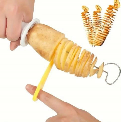 Twisted French Fries Handheld Potato Machine Potato Spiral Occasion Brand no brand