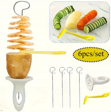 Twisted French Fries Handheld Potato Machine Potato Spiral Occasion