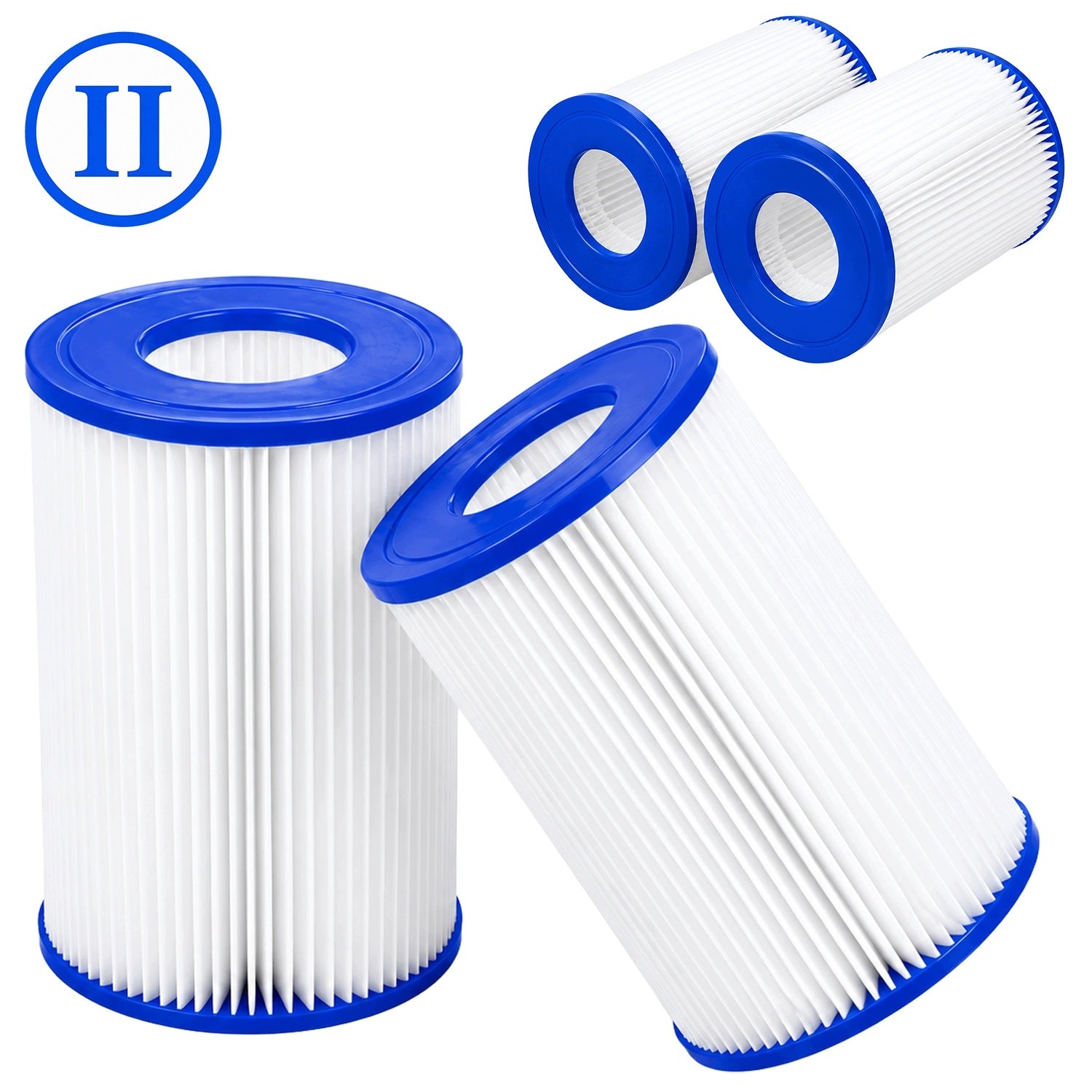 Two Filter Cartridges pumps 58386 II Bestway 13cm ORIGINAL SET