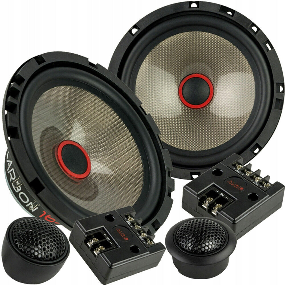 Two-Way Separated Car Speakers 165mm Audio System Carbon 165