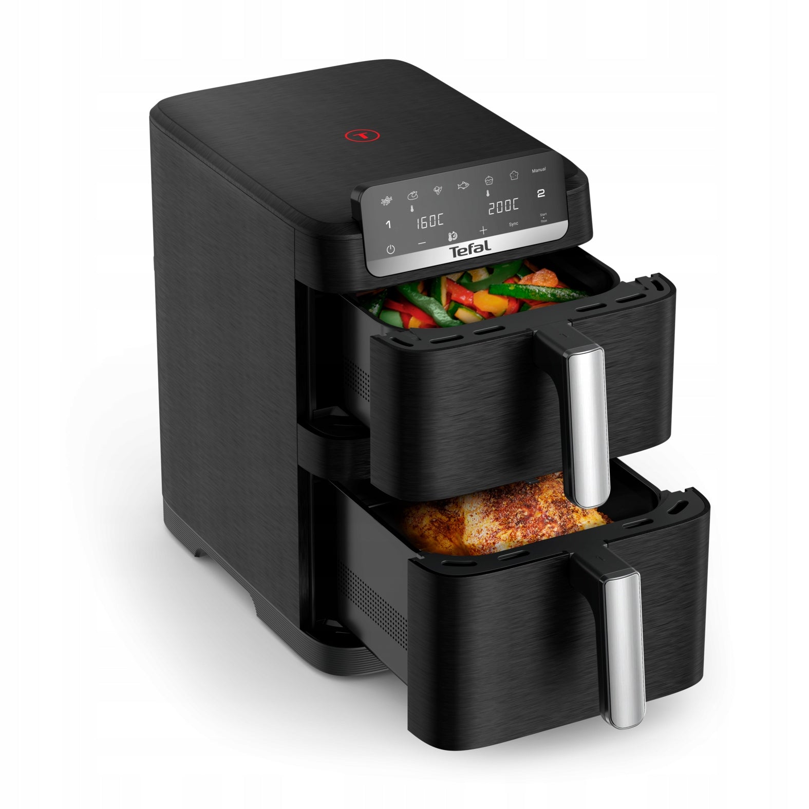 Two-chamber non-fat air fryer TEFAL EY7528E0 10 l 2700 W Air Fryer Manufacturer code EY7528E0
