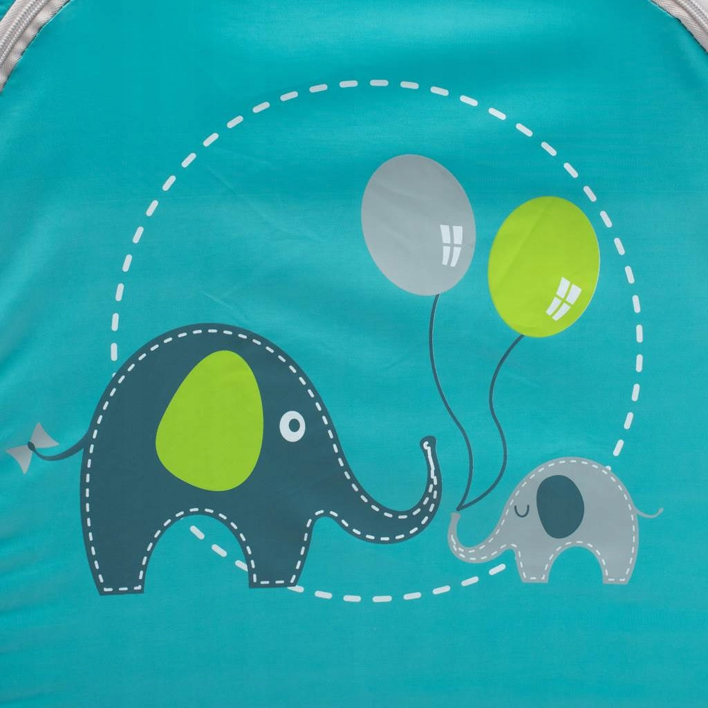 Two-level travel cot Baby Mix Elephants blue 60x120cm Manufacturer code 13196