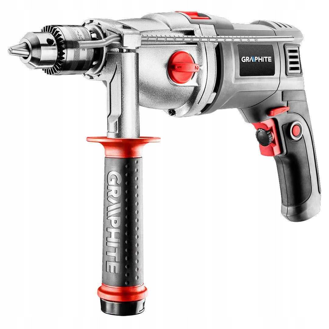 Two-speed impact drill 1050W SUITCASE Graphite 58G722