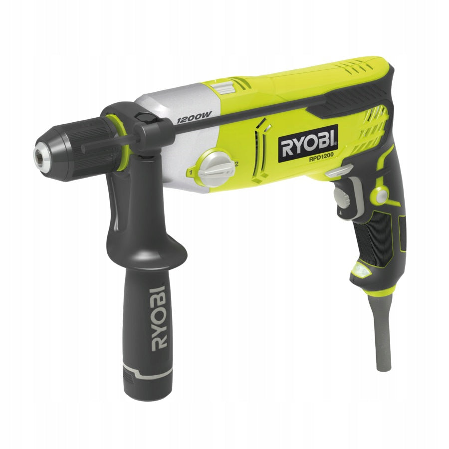 Two-speed impact drill 1200W LED backlighting RPD1200-K RYOBI Brand Ryobi