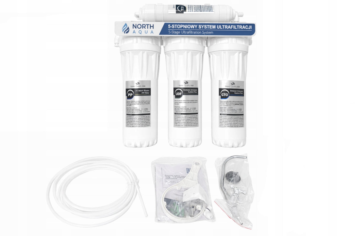 UF5 5-DEGREE ULTRAFILTRATION SYSTEM NORTH AQUA UNDER SINK Manufacturer code NORTHAQUA_5UF