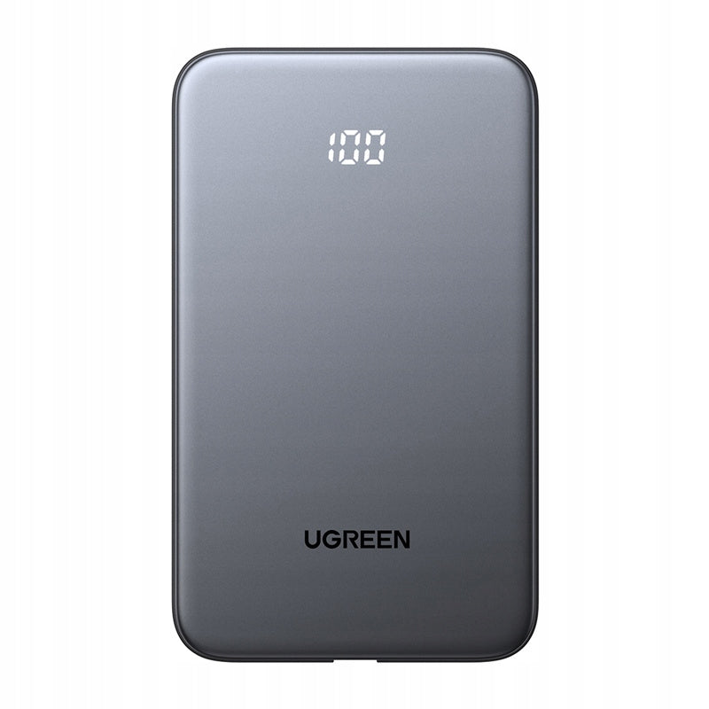 UGREEN PB526 Powerbank 10000mAh USB USB-C 20W Built-in Grey LED Cable