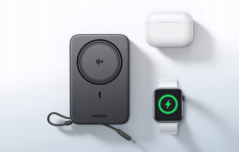 UGREEN PB567 Powerbank Qi2 20000mAh 30W USB-C Cable 15W iPhone Grey Pro XL Manufacturer code 6941876266180