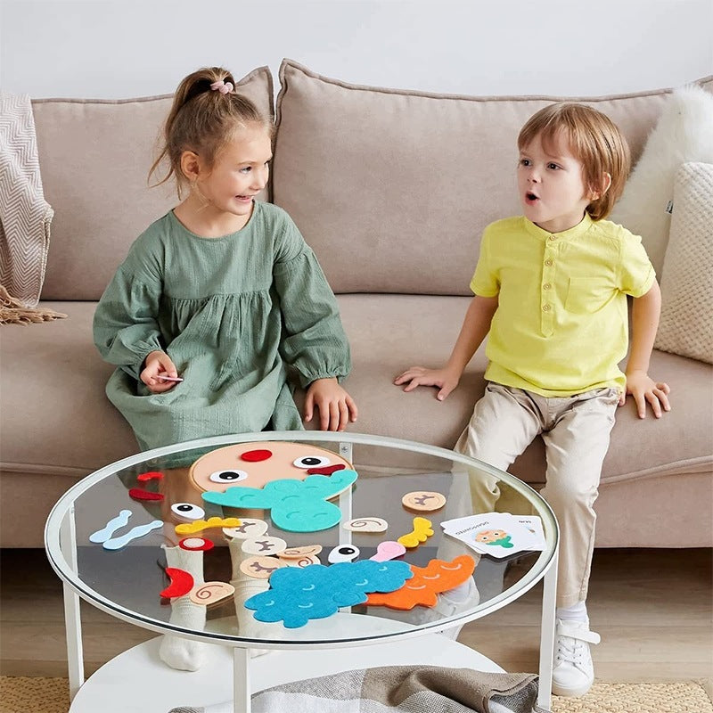UKŁADANKA EDUKACYJNA PUZZLE EMOCJE NAUKA EMOCJI UŁÓŻ TWARZ GRA Manufacturer code BEZ5863