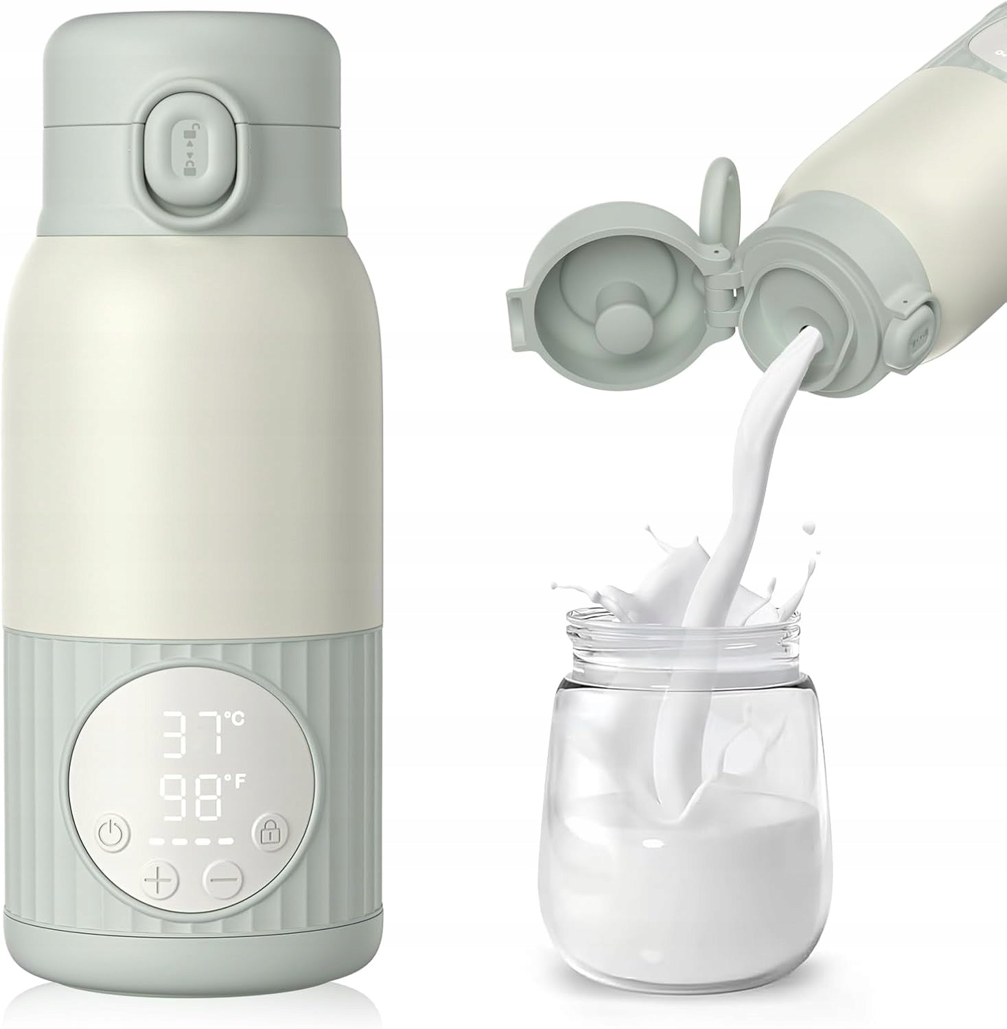 UKEXE BOTTLE FOR HEATING MILK WATER MEALS FOR CHILDREN 380ML+ CLEANER