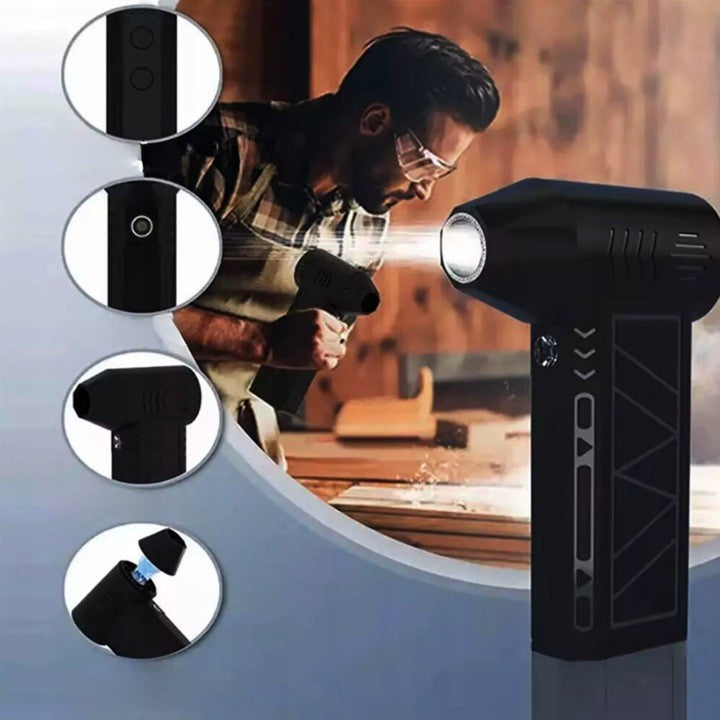 ULTRA-EFFICIENT WIRELESS ELECTRIC DUST BLOWER WITH TURBO WIND Output 0 m3/min