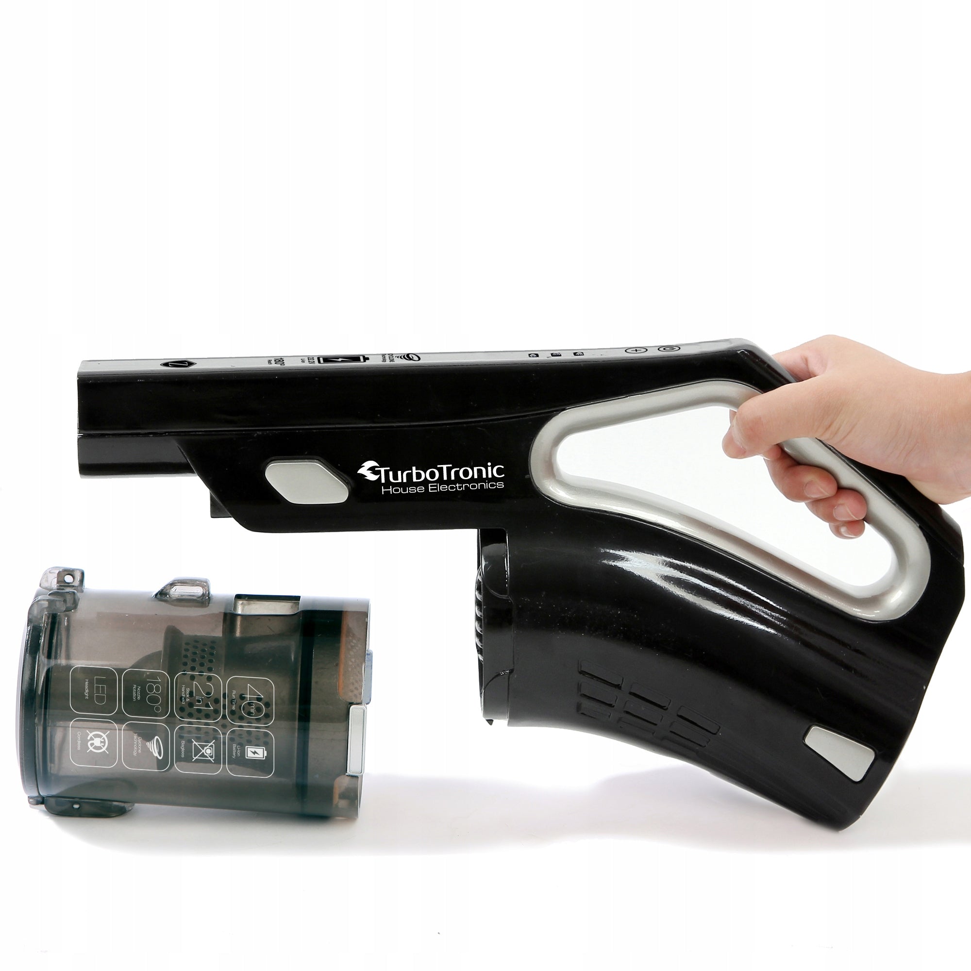ULTRA LIGHT UPRIGHT HANDHELD CORDLESS VACUUM CLEANER 180W LED Wet mode no