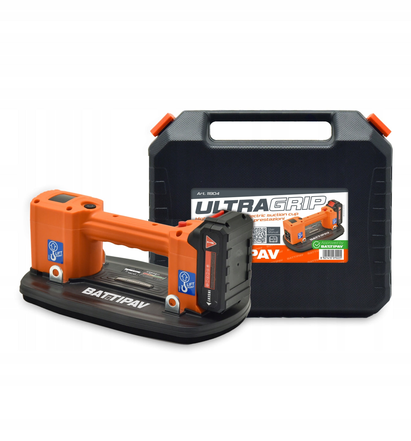ULTRAGRIP 21V battery vacuum lifter up to 150 kg BATTIPAV GRABO